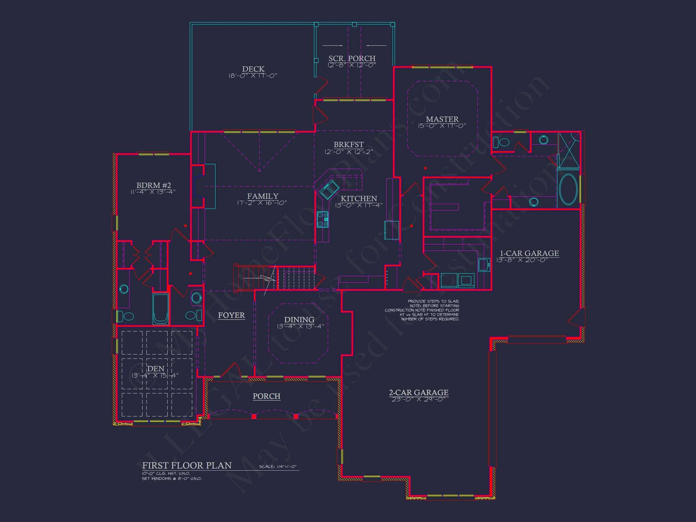 Spacious 4-Bedroom house Plan with CAD Designs & Blueprint