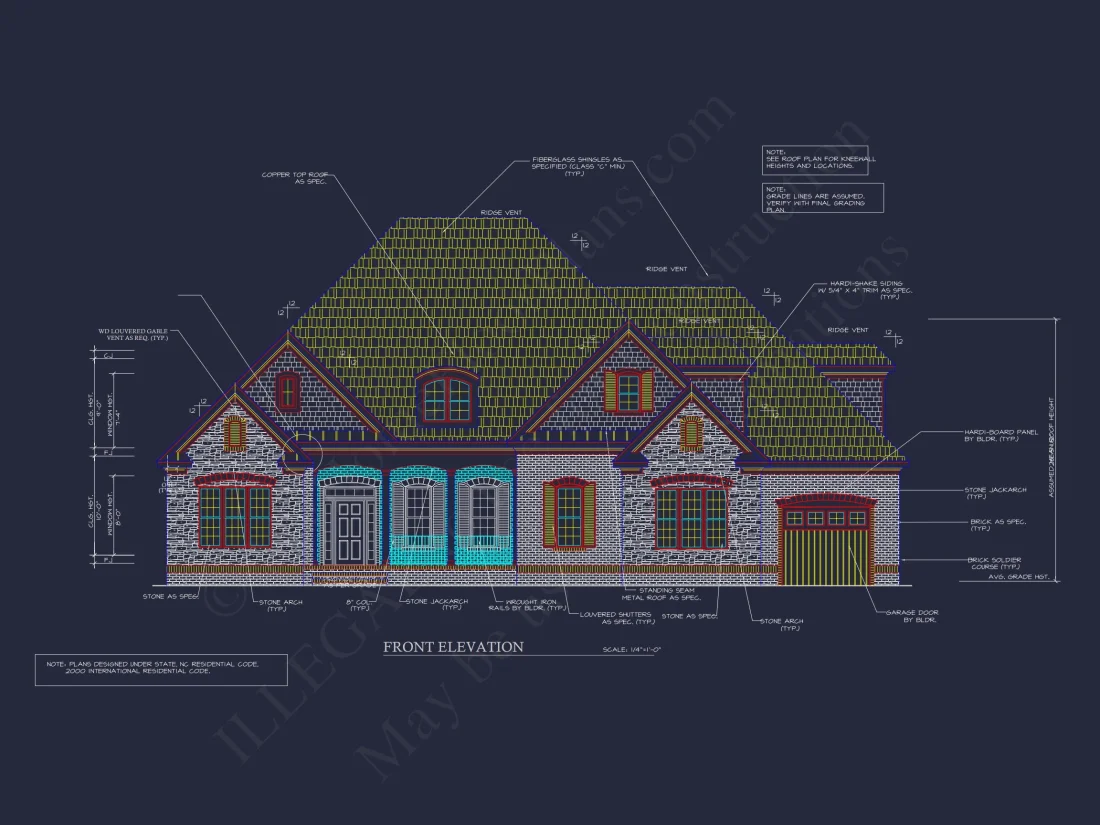 Spacious 4-Bedroom house Plan with CAD Designs & Blueprint