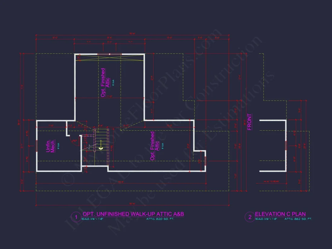 Craftsman house Plan with 4 Bedrooms, 3 Baths, and CAD Designs
