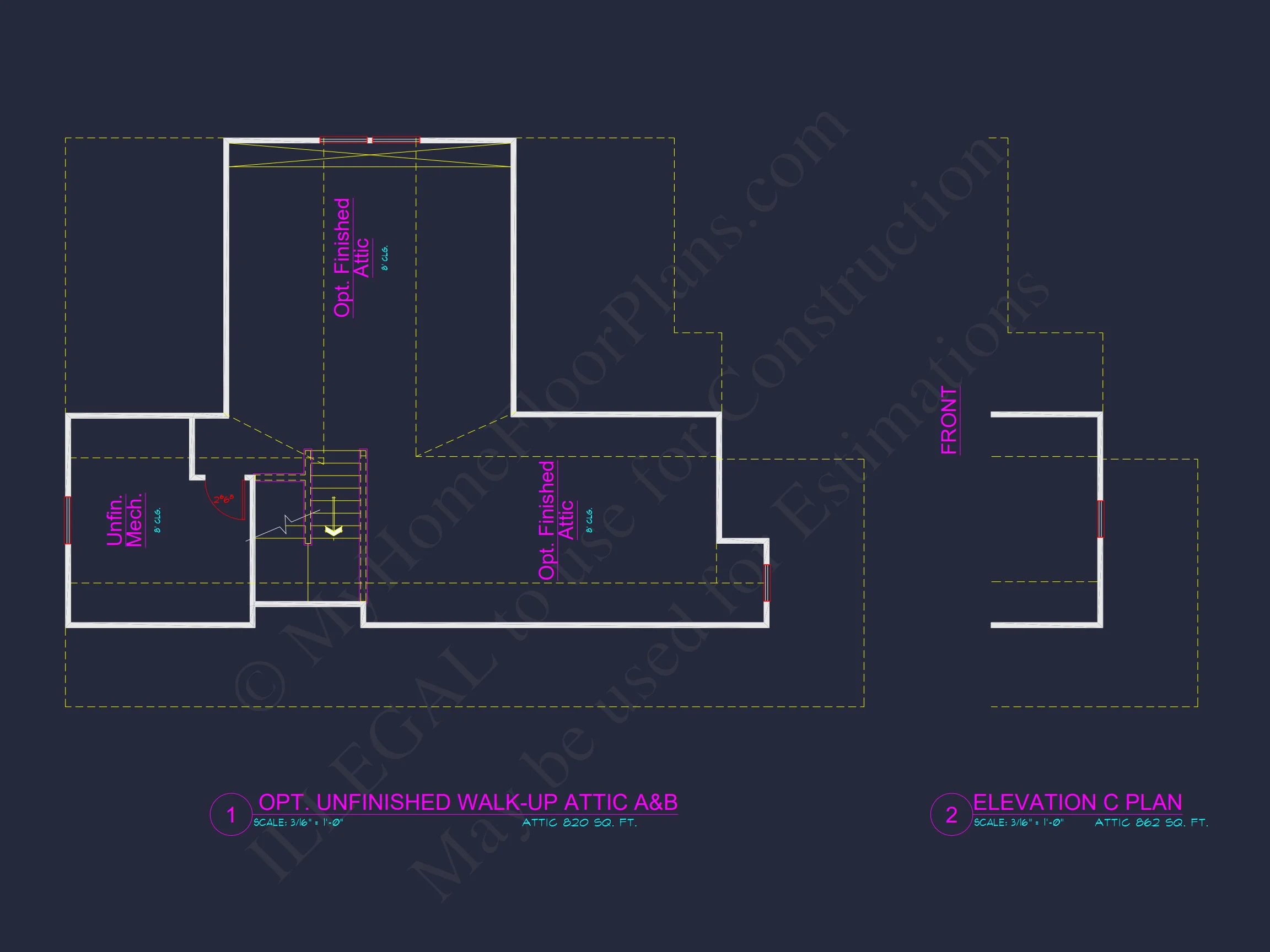 Craftsman house Plan with 4 Bedrooms, 3 Baths, and CAD Designs