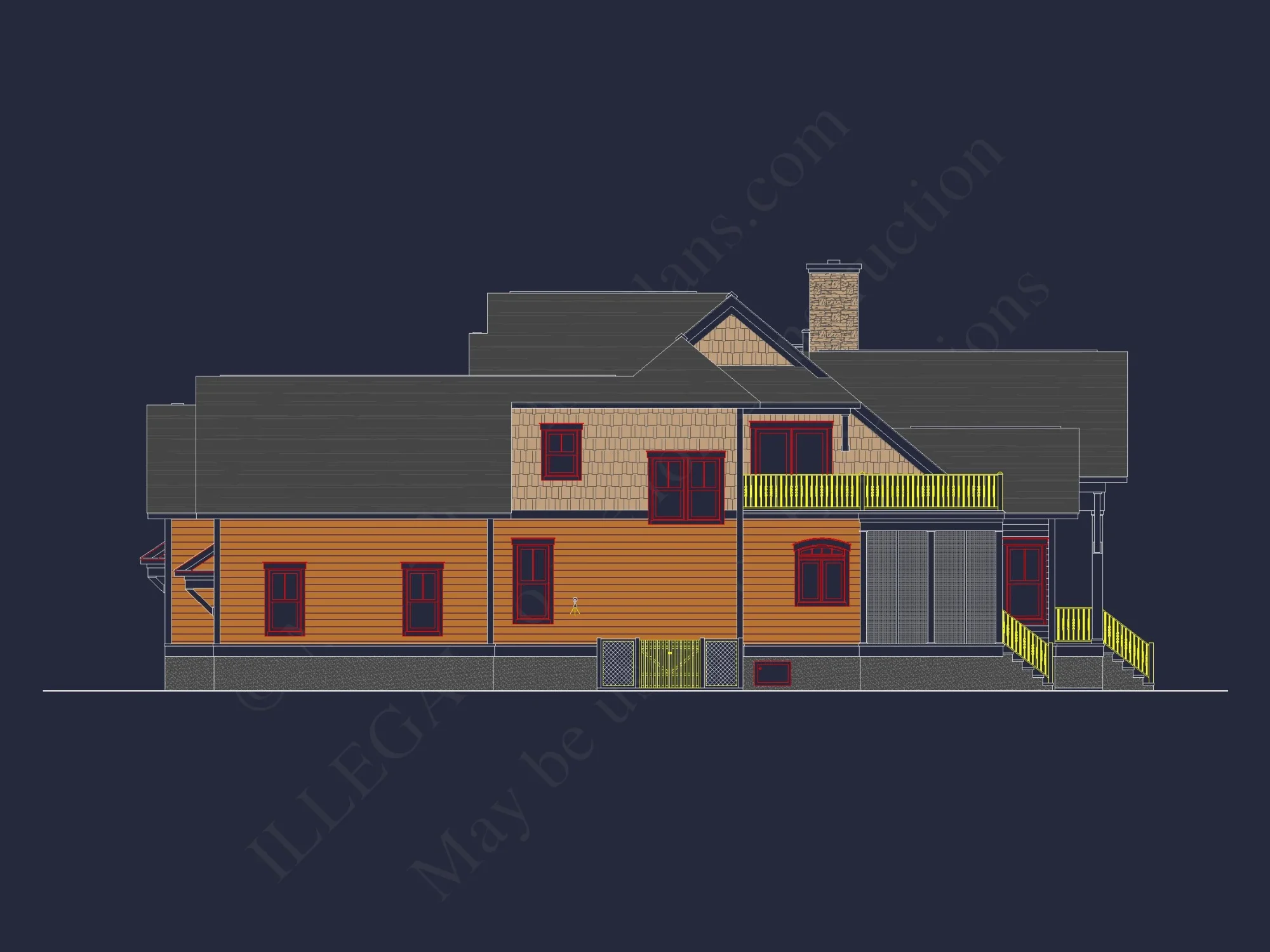 Craftsman house Plan with 2 Floors and Spacious Designs