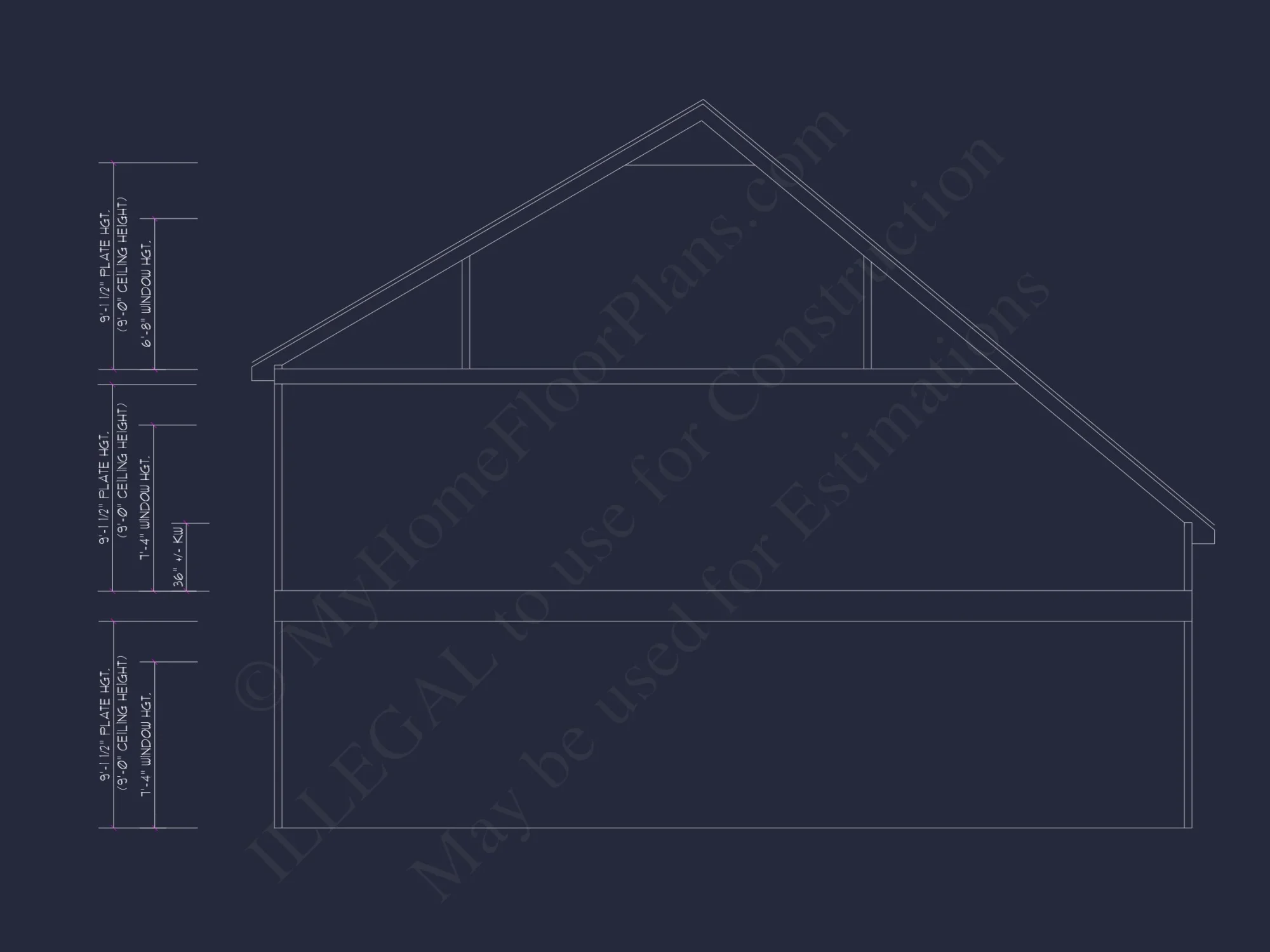 Modern Craftsman house Design - 5 Bed, 2-Car Garage Floor Plan