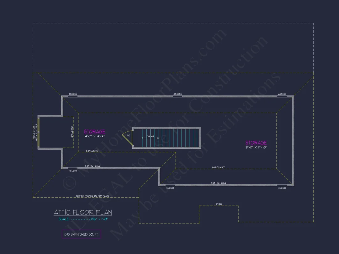 Craftsman house Plan with Open Floor Plan and 4 Bedrooms