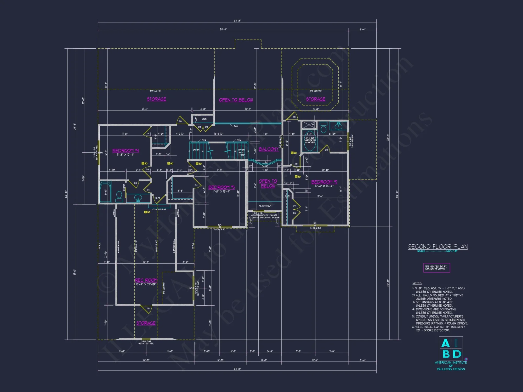 Craftsman house Plan with Open Floor Plan and 4 Bedrooms