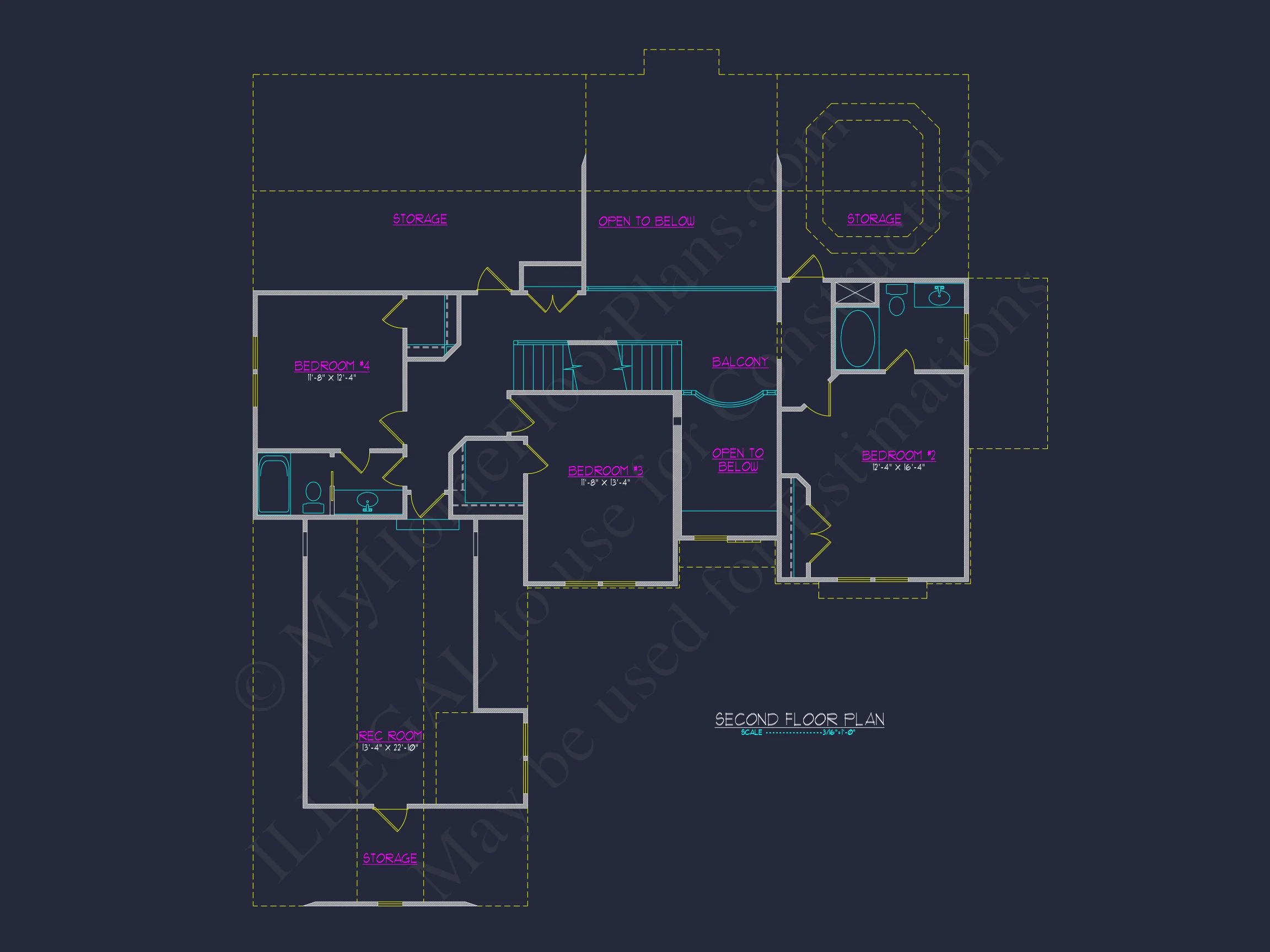 Craftsman house Plan with Open Floor Plan and 4 Bedrooms
