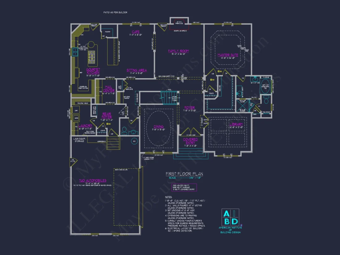Craftsman house Plan with Open Floor Plan and 4 Bedrooms