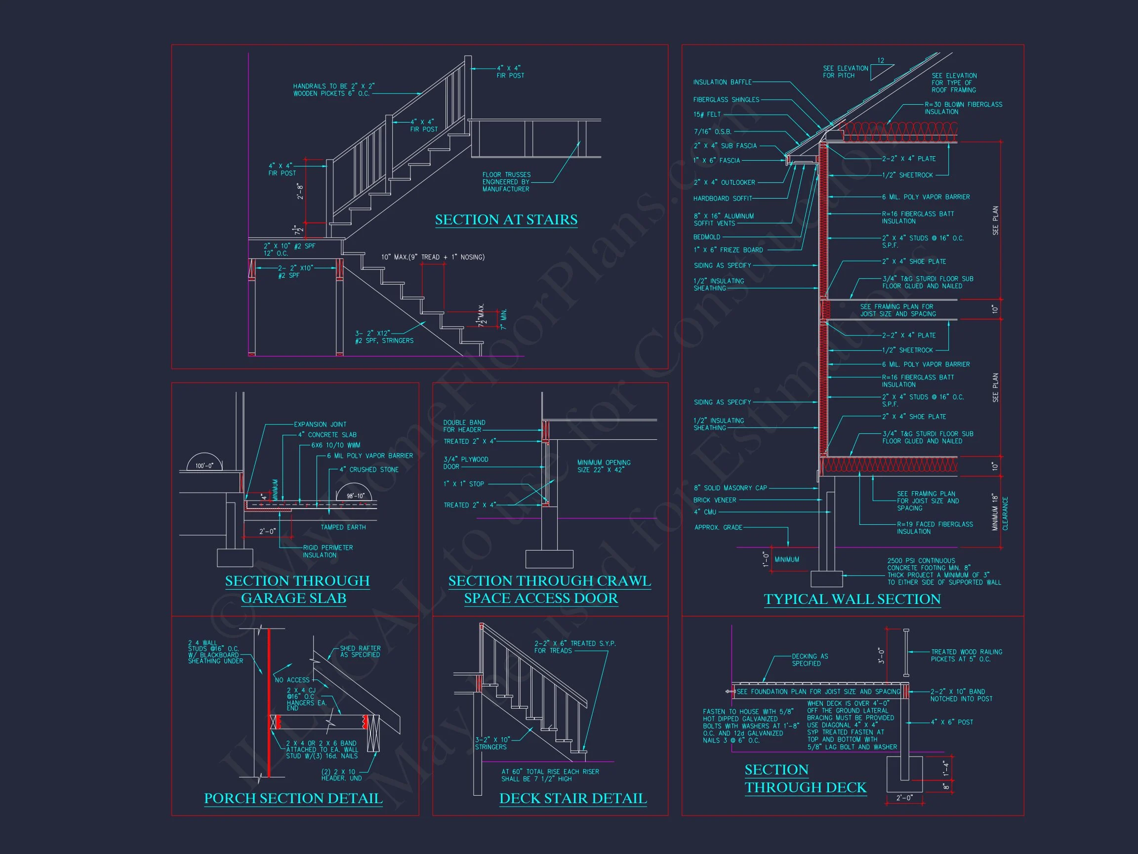 "4-bedroom Craftsman house plan with vaulted ceilings CAD design"