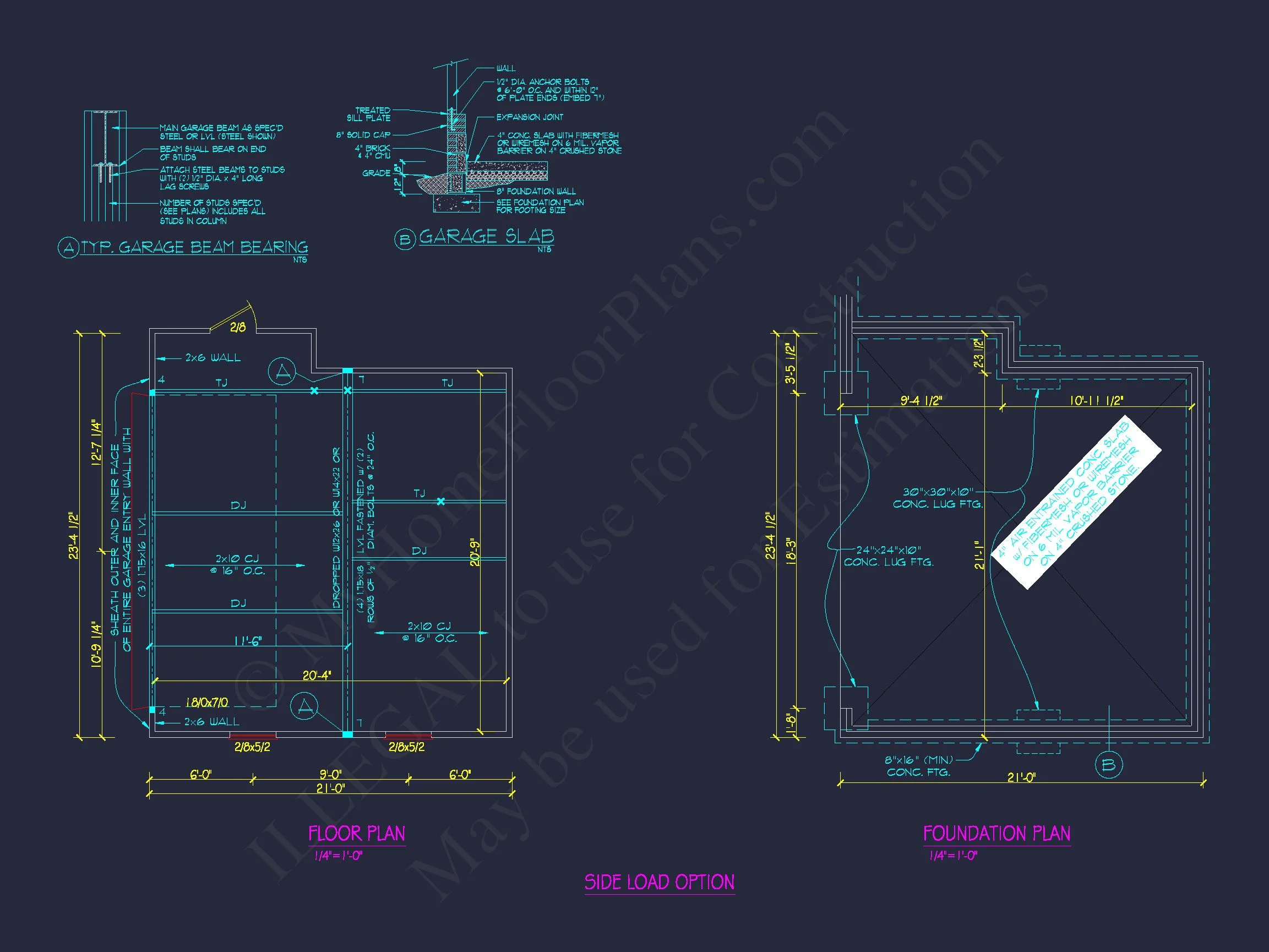 Beautiful house Plan with CAD Designs: 3-Bedroom, 51'-4 Layout