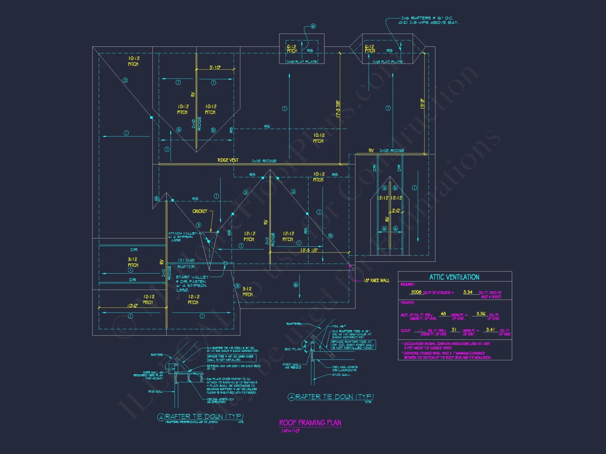 Beautiful house Plan with CAD Designs: 3-Bedroom, 51'-4 Layout