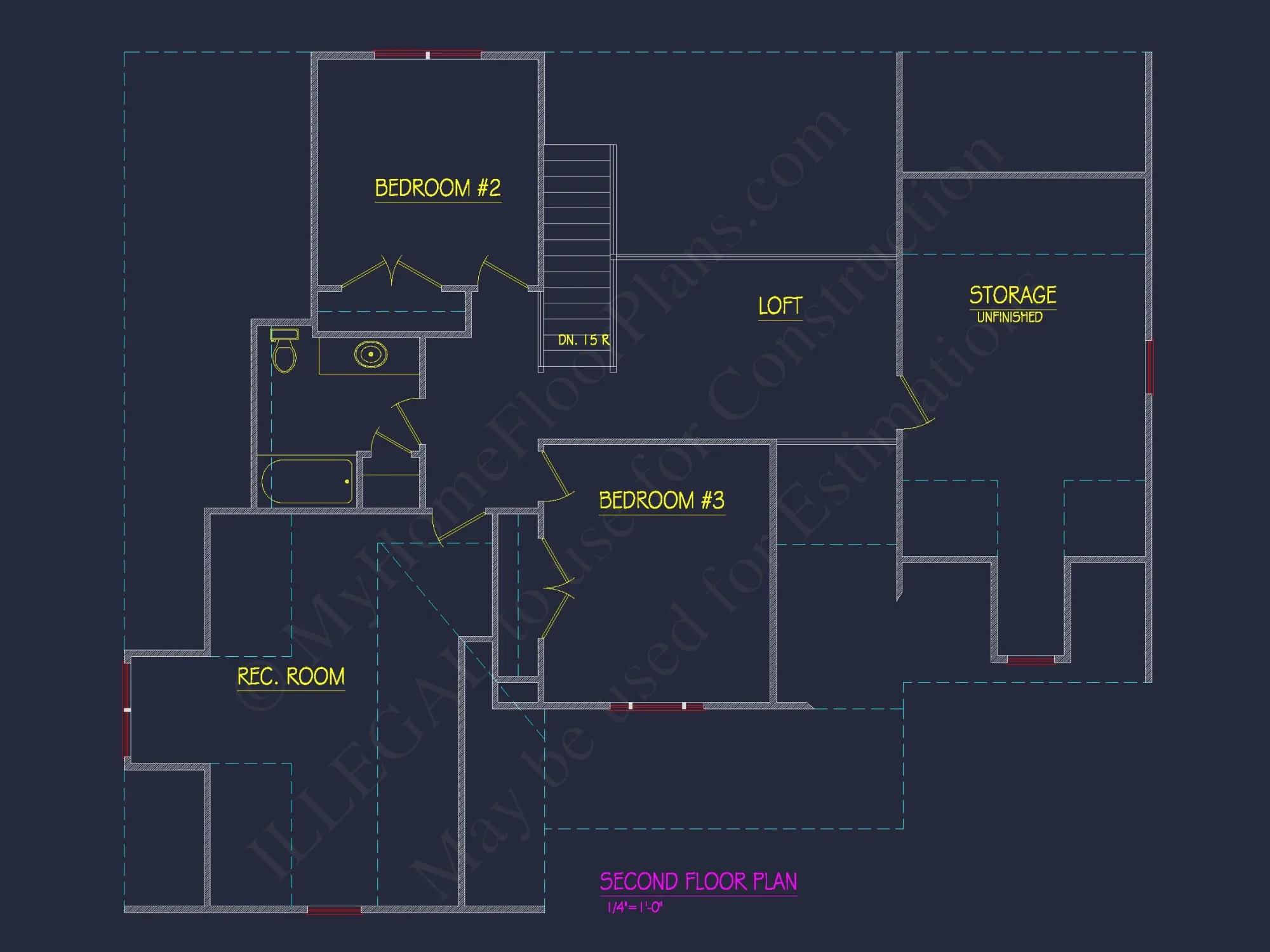 Beautiful house Plan with CAD Designs: 3-Bedroom, 51'-4 Layout