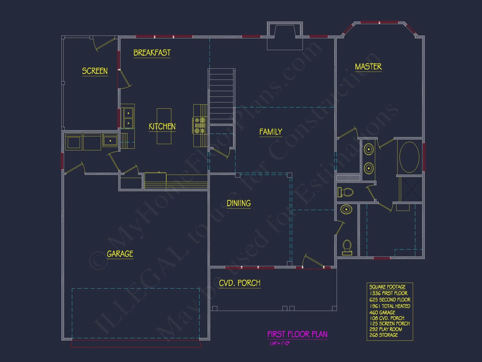 Beautiful house Plan with CAD Designs: 3-Bedroom, 51'-4 Layout