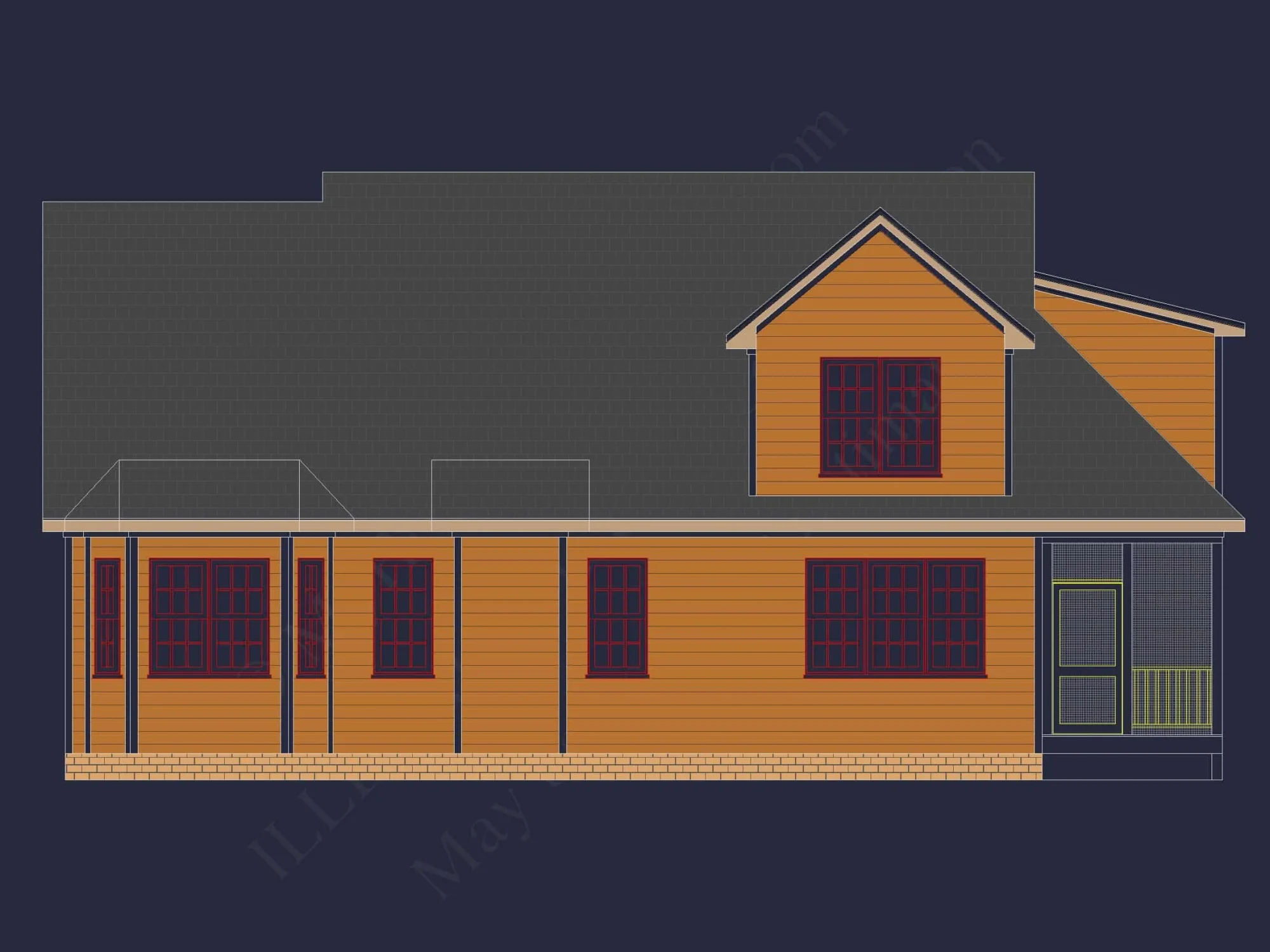 Beautiful house Plan with CAD Designs: 3-Bedroom, 51'-4 Layout