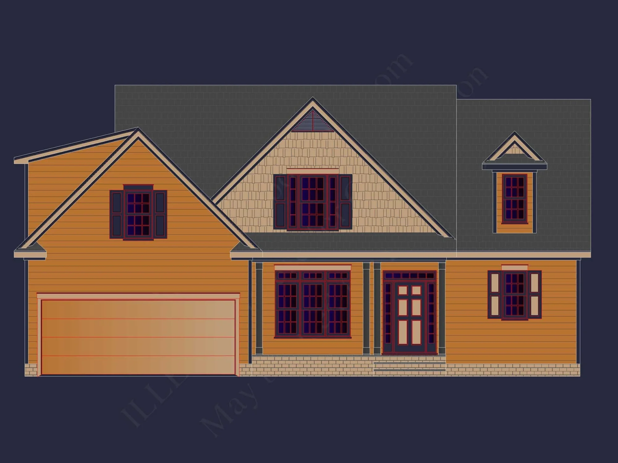 Beautiful house Plan with CAD Designs: 3-Bedroom, 51'-4 Layout