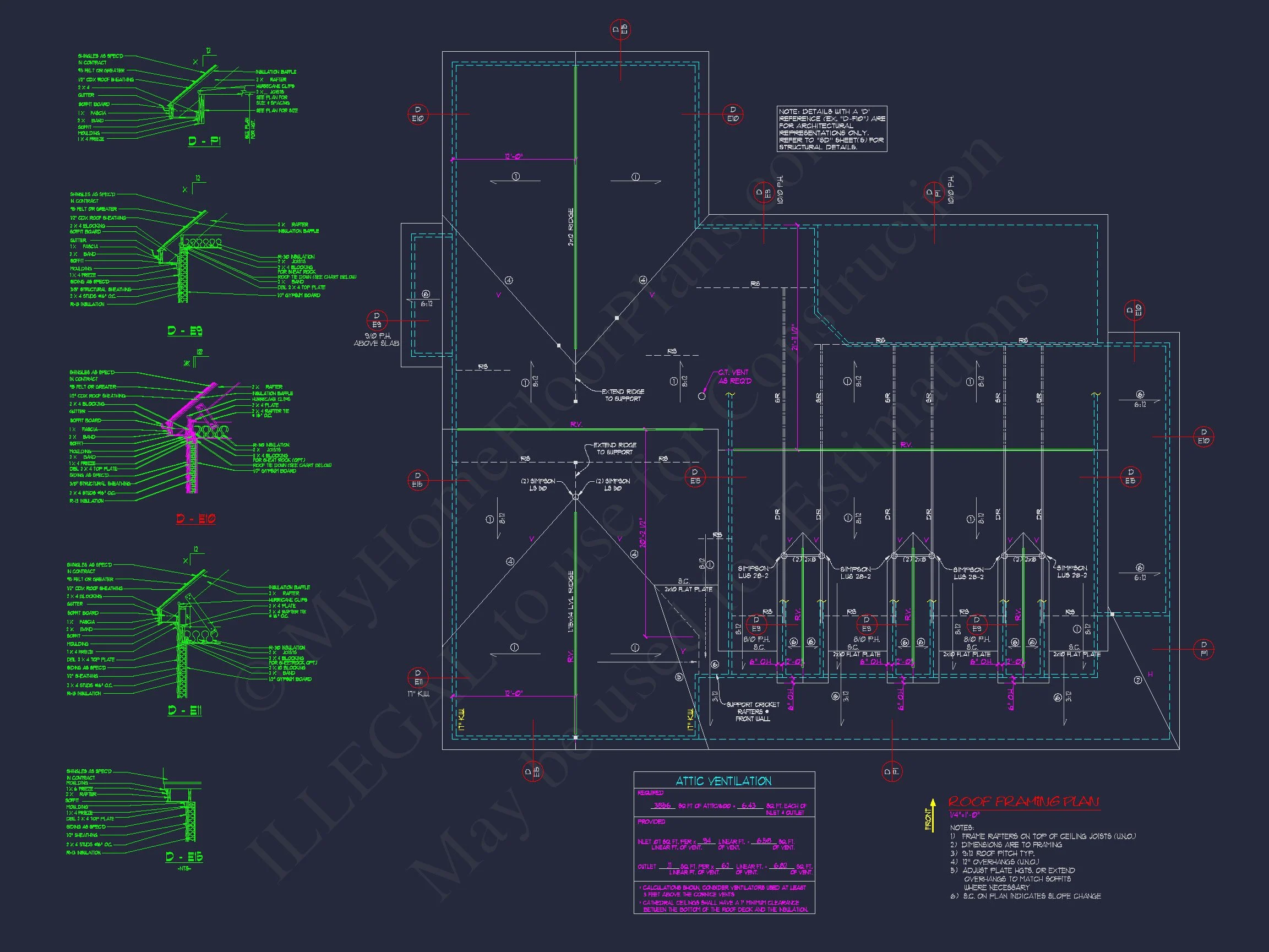 Traditional Craftsman house Plan with Blueprint & CAD Designs