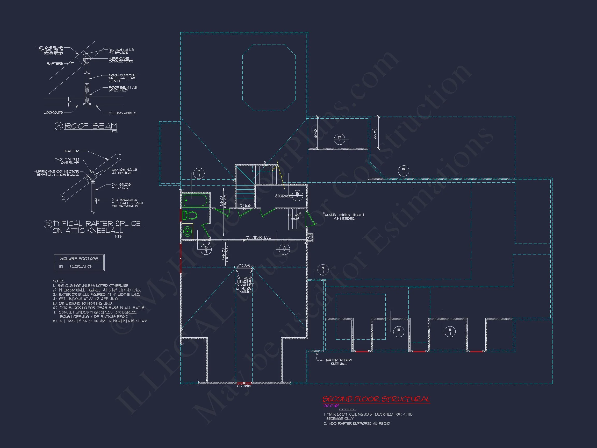 Traditional Craftsman house Plan with Blueprint & CAD Designs