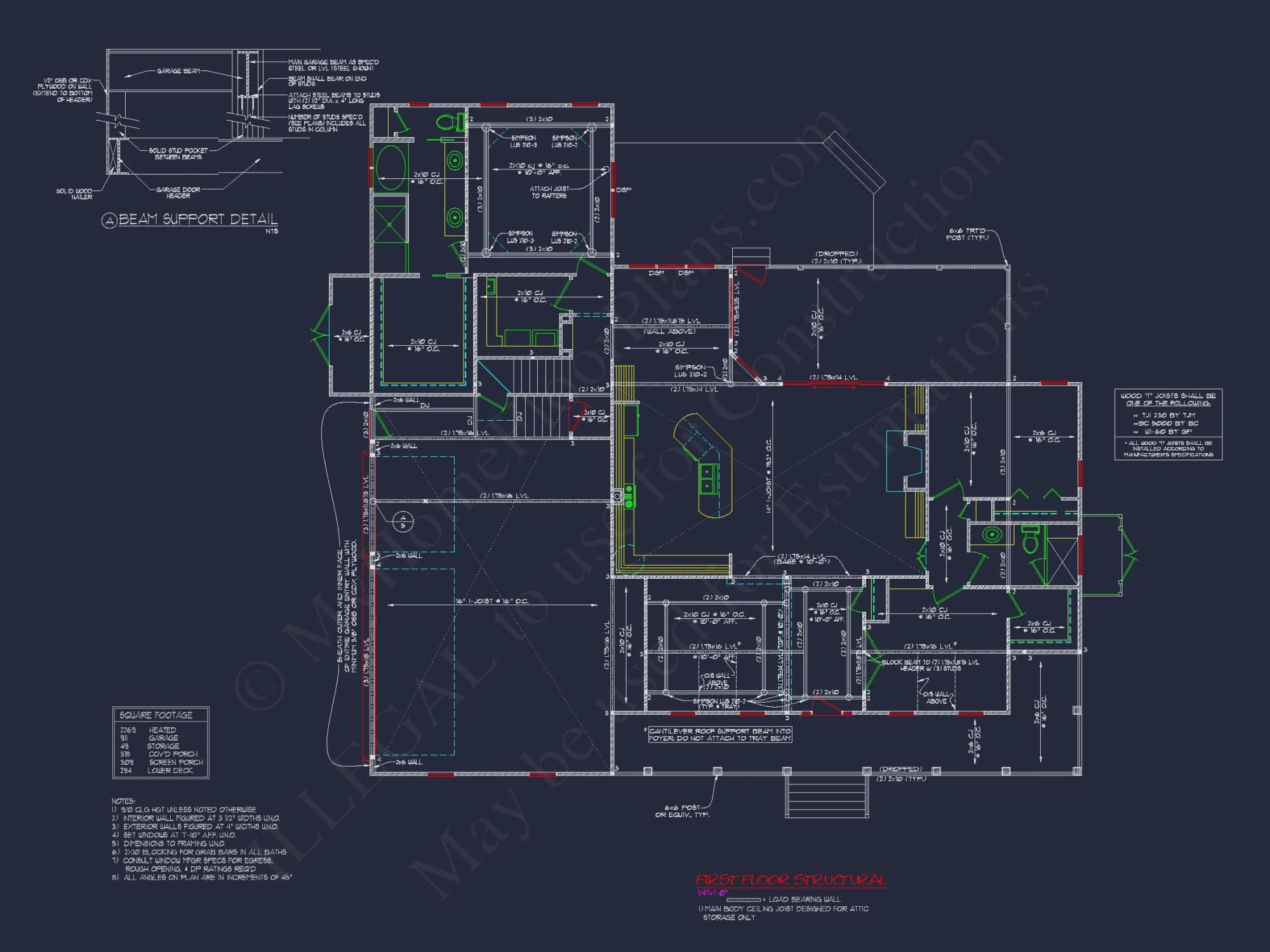 Traditional Craftsman house Plan with Blueprint & CAD Designs