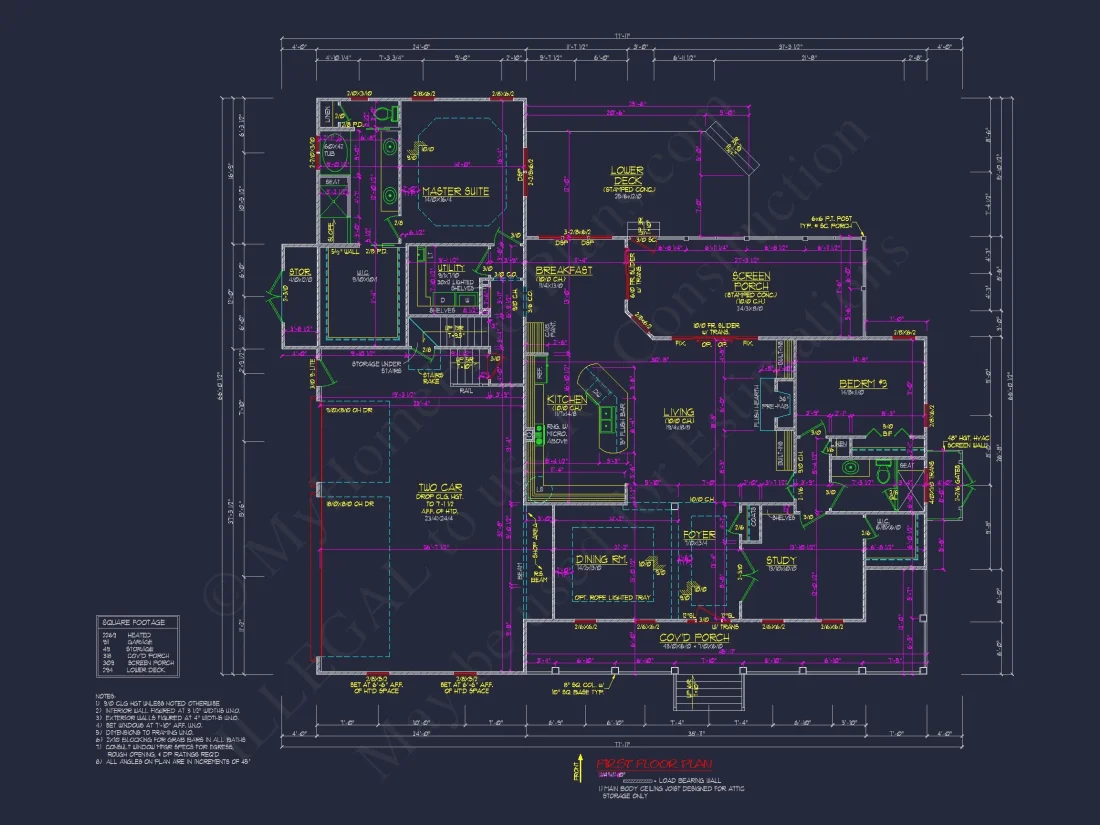 Traditional Craftsman house Plan with Blueprint & CAD Designs