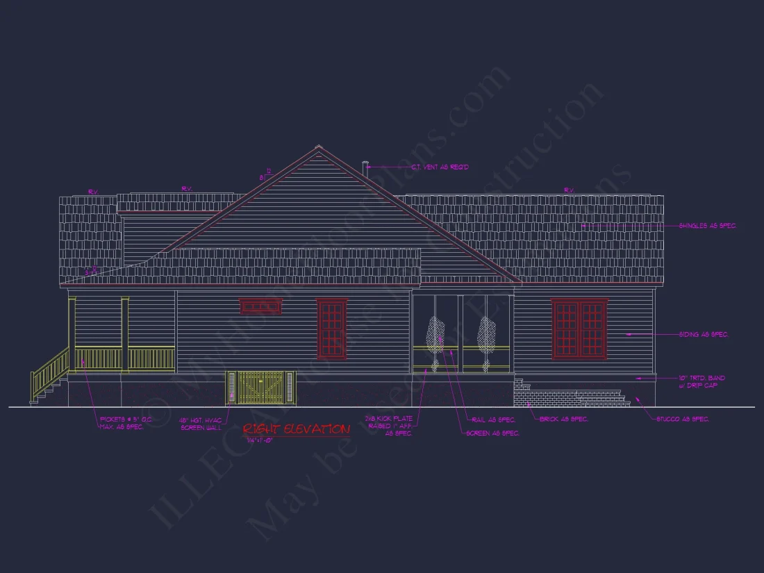 Traditional Craftsman house Plan with Blueprint & CAD Designs