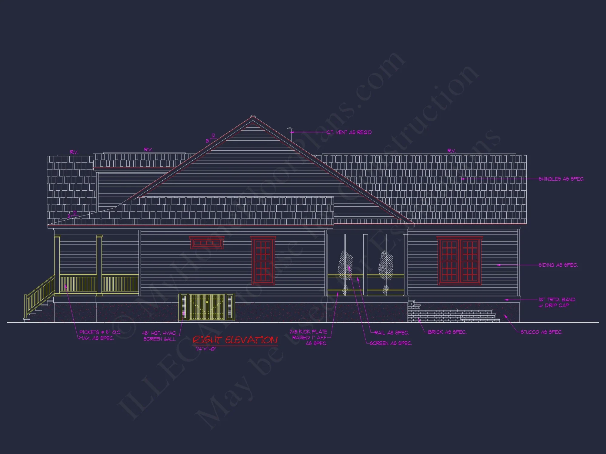 Traditional Craftsman house Plan with Blueprint & CAD Designs