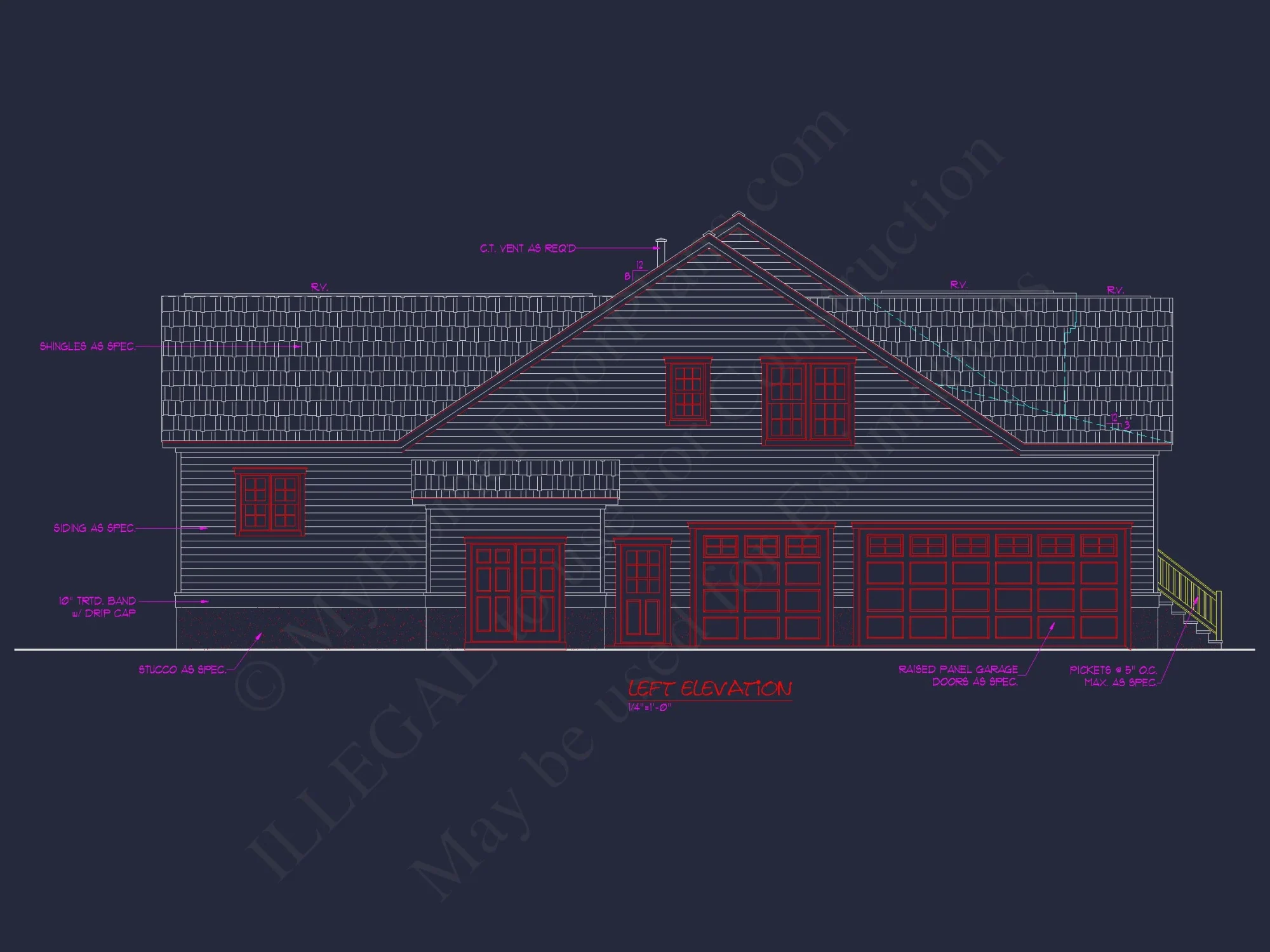 Traditional Craftsman house Plan with Blueprint & CAD Designs