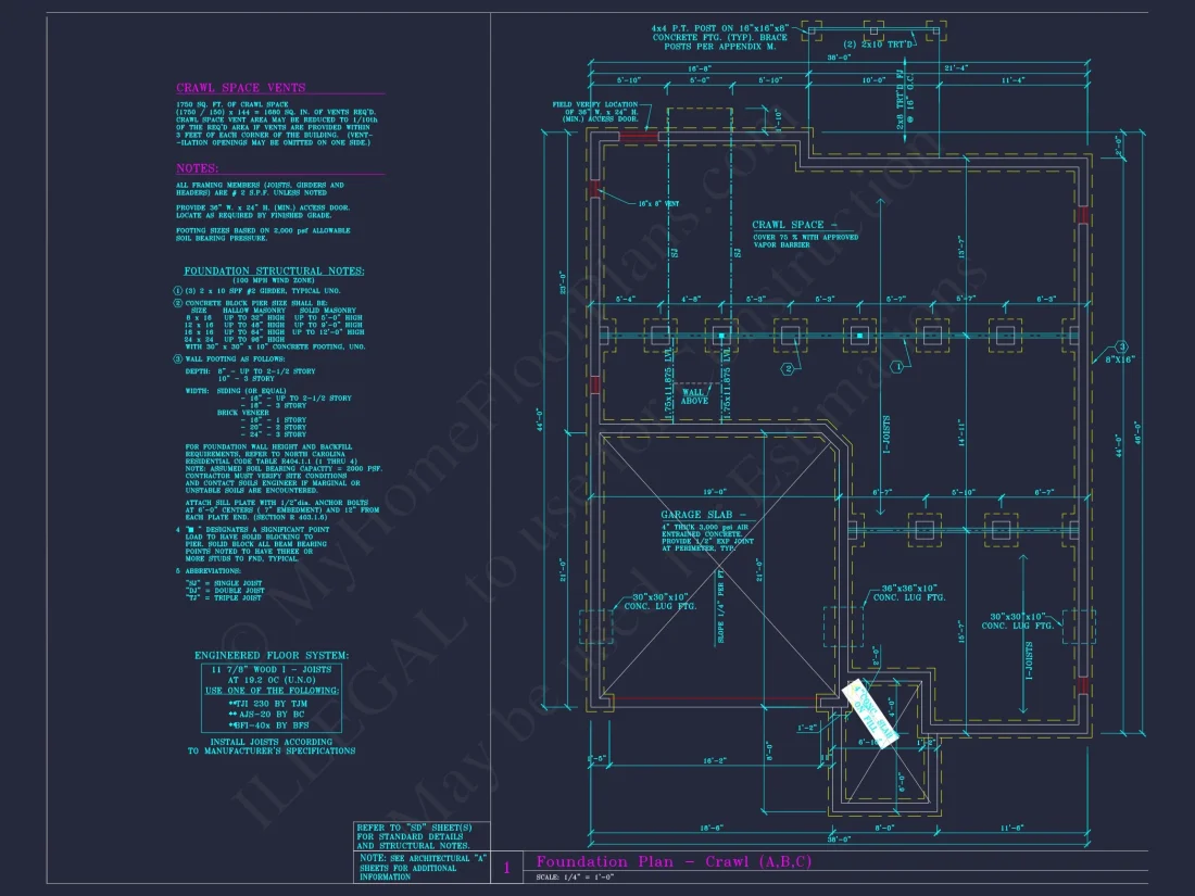 Coastal Craftsman house Plan with Detailed CAD Floor Designs