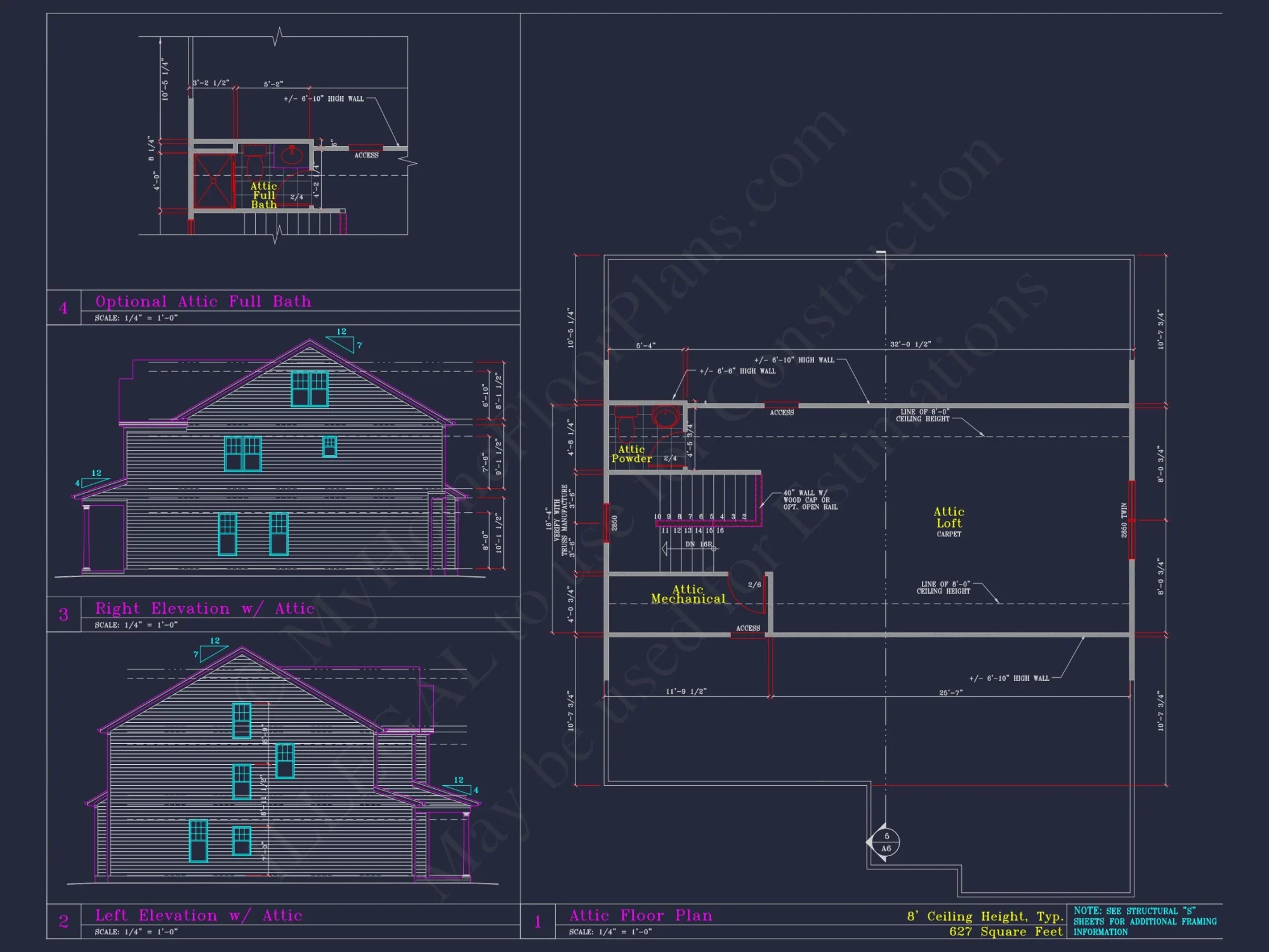 Coastal Craftsman house Plan with Detailed CAD Floor Designs