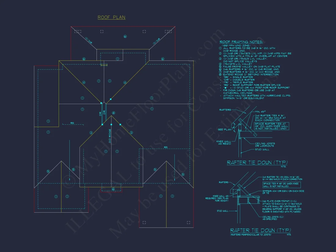 Customizable house Plan with 3 Bedrooms, Basement & CAD Designs