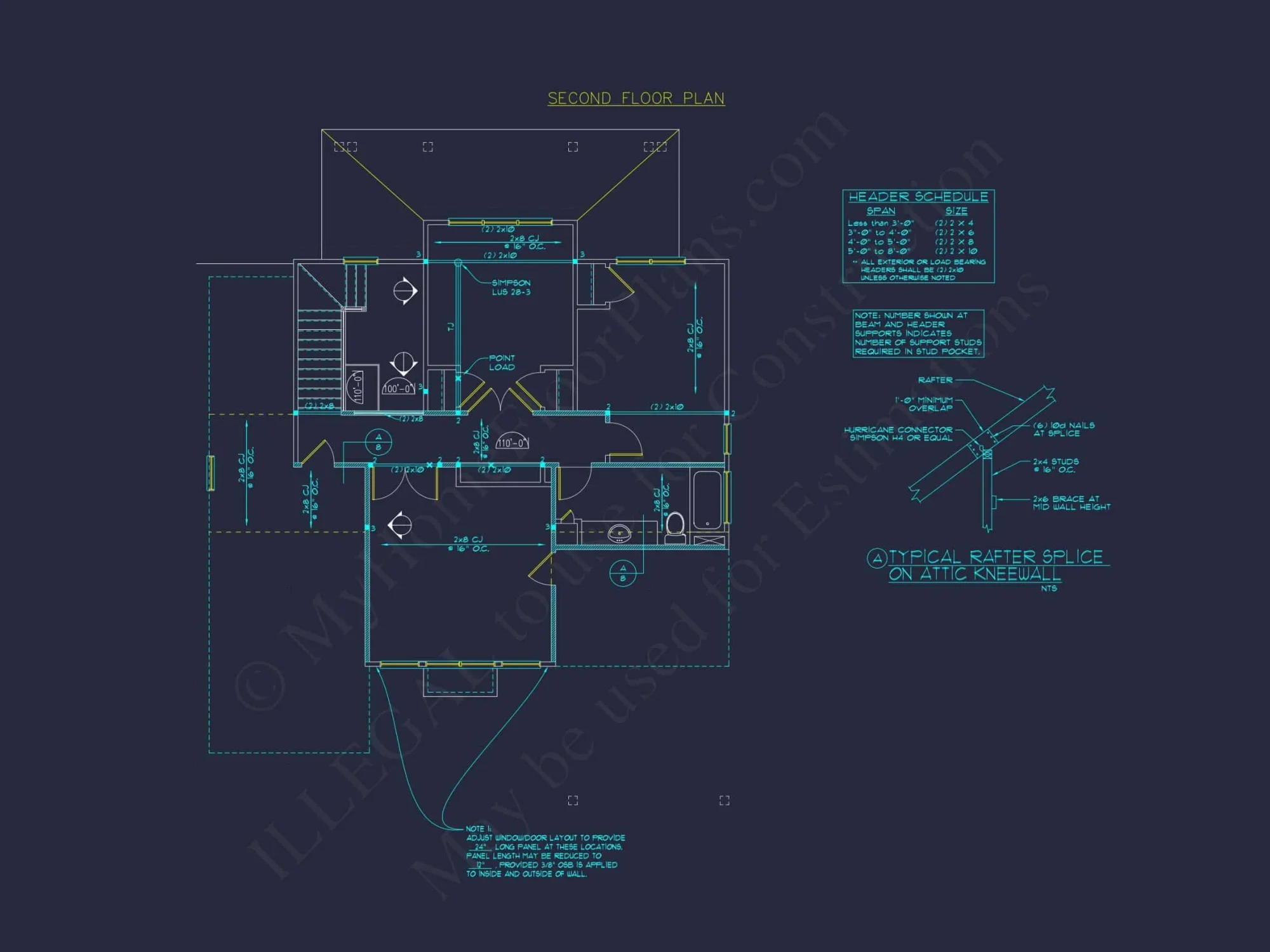 Customizable house Plan with 3 Bedrooms, Basement & CAD Designs