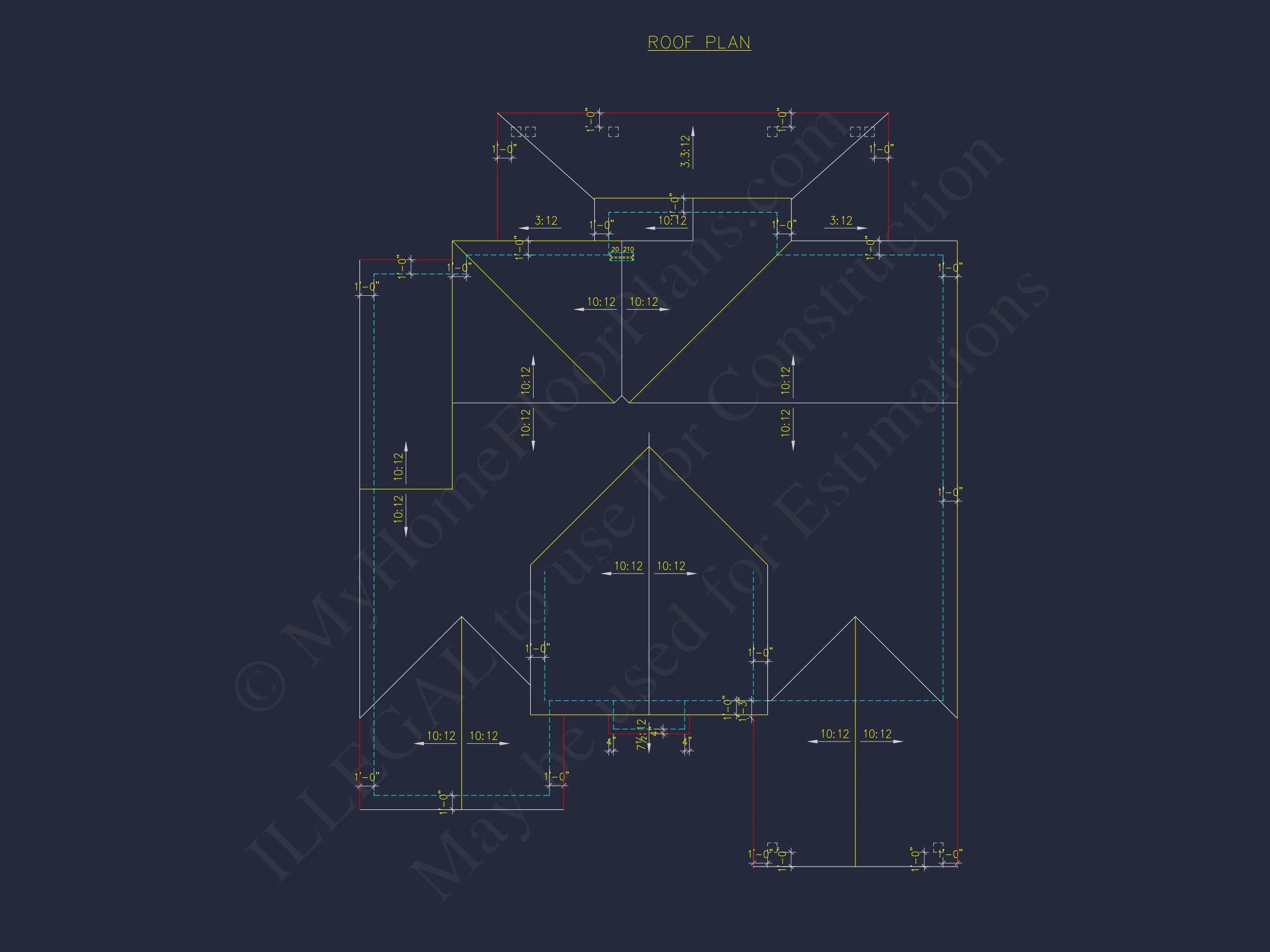 Customizable house Plan with 3 Bedrooms, Basement & CAD Designs
