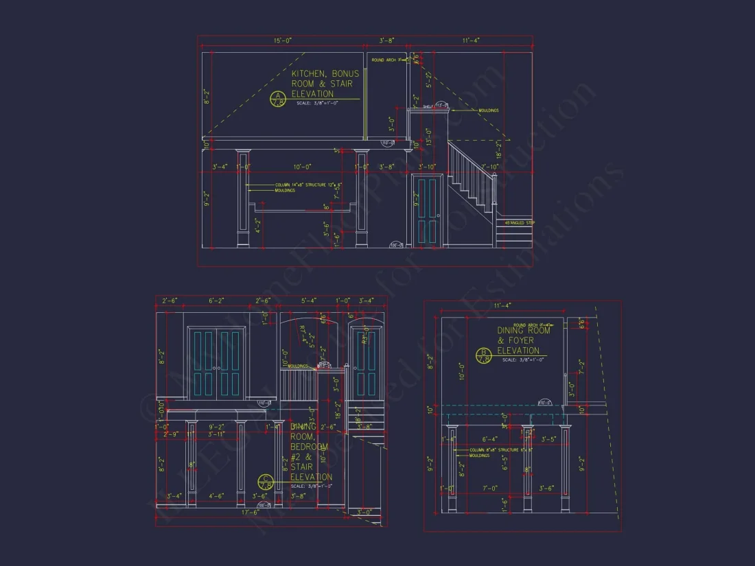 Customizable house Plan with 3 Bedrooms, Basement & CAD Designs