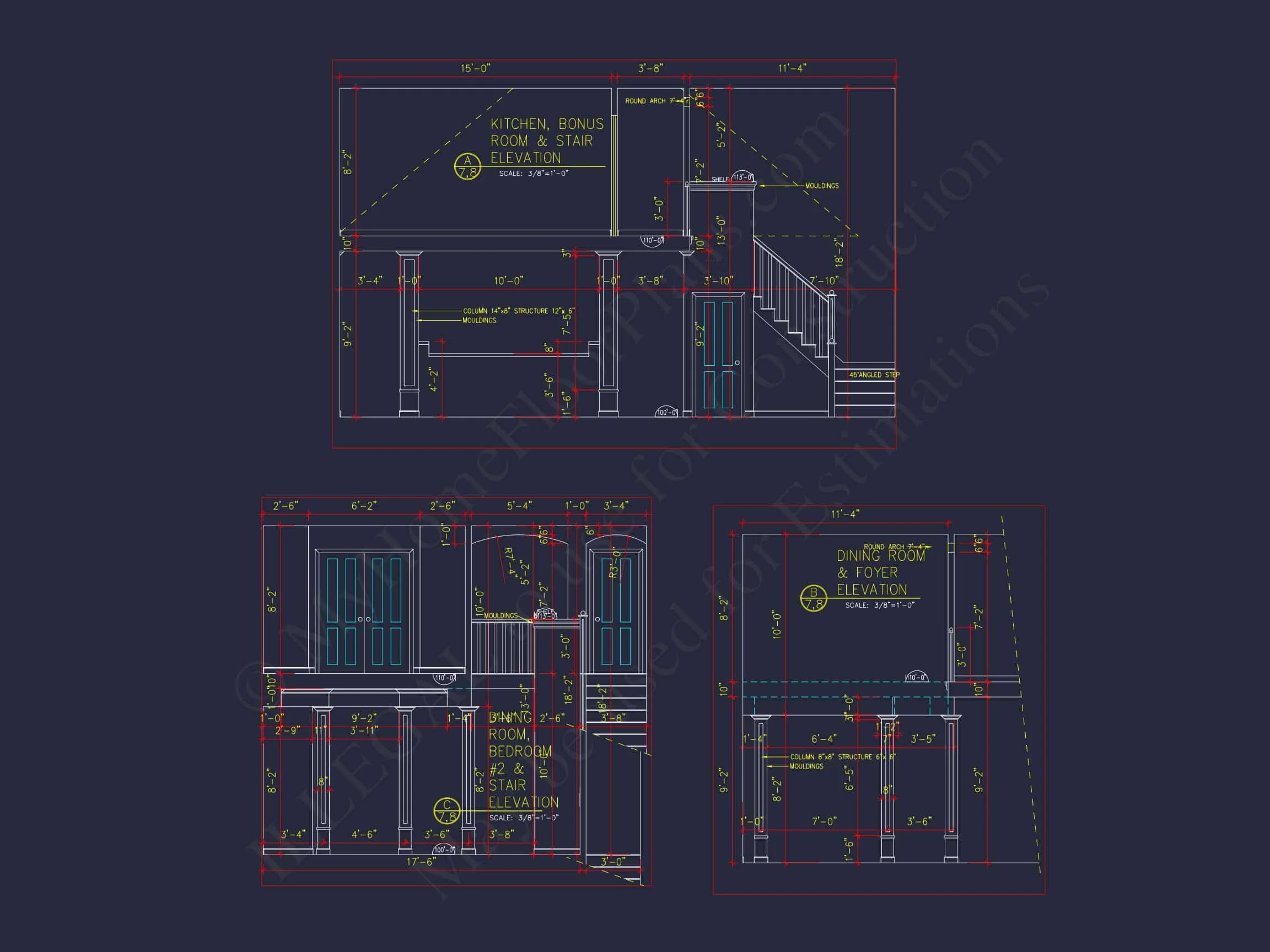 Customizable house Plan with 3 Bedrooms, Basement & CAD Designs