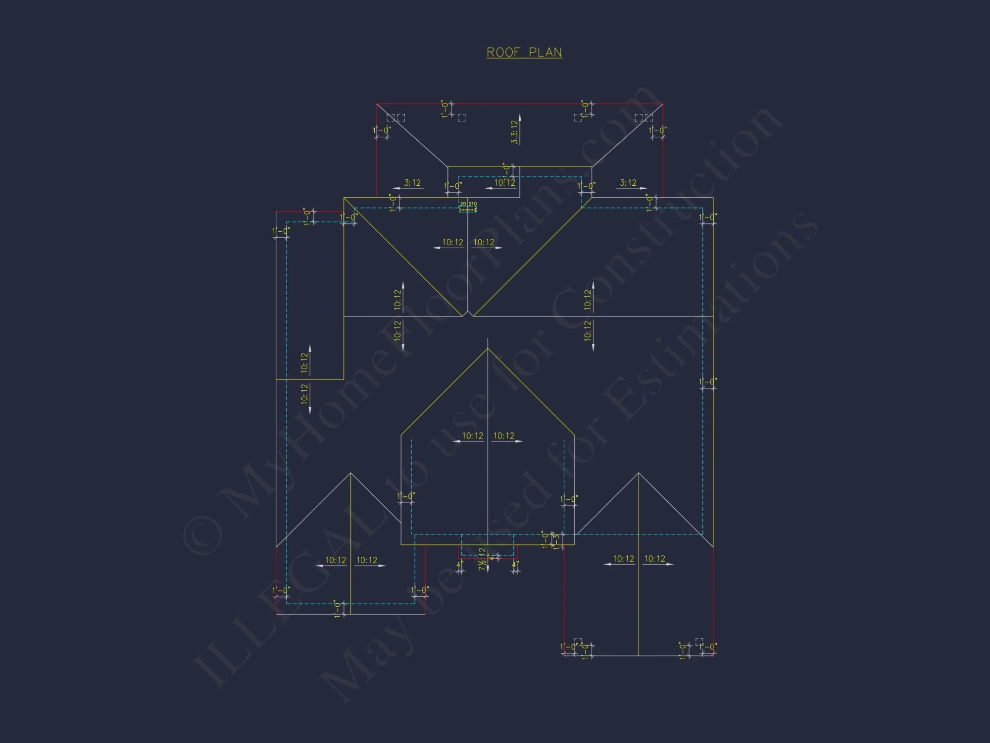 Customizable house Plan with 3 Bedrooms, Basement & CAD Designs