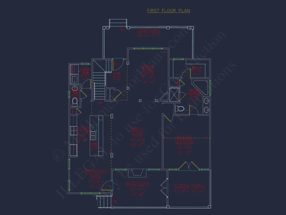 Customizable house Plan with 3 Bedrooms, Basement & CAD Designs