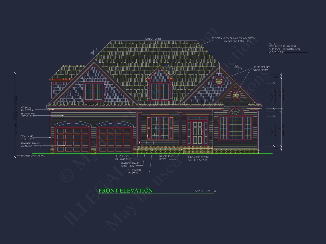 Modern Suburban house Plan with 4 Bedrooms and Open Floor Plan