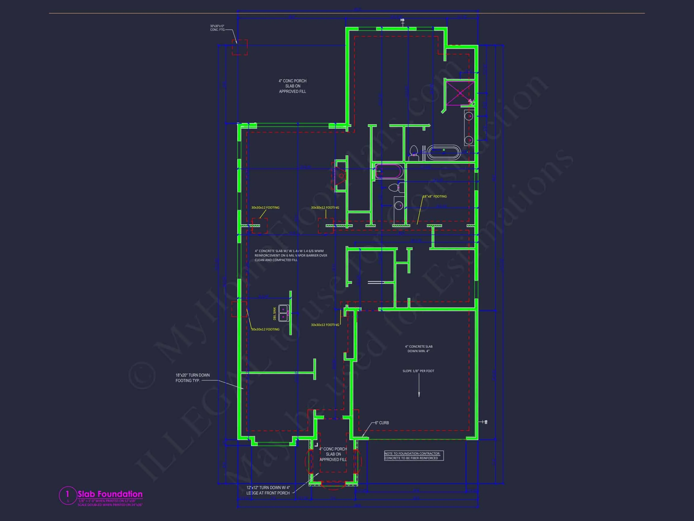 Spacious house Plan with Modern Designs and CAD Floor Blueprint