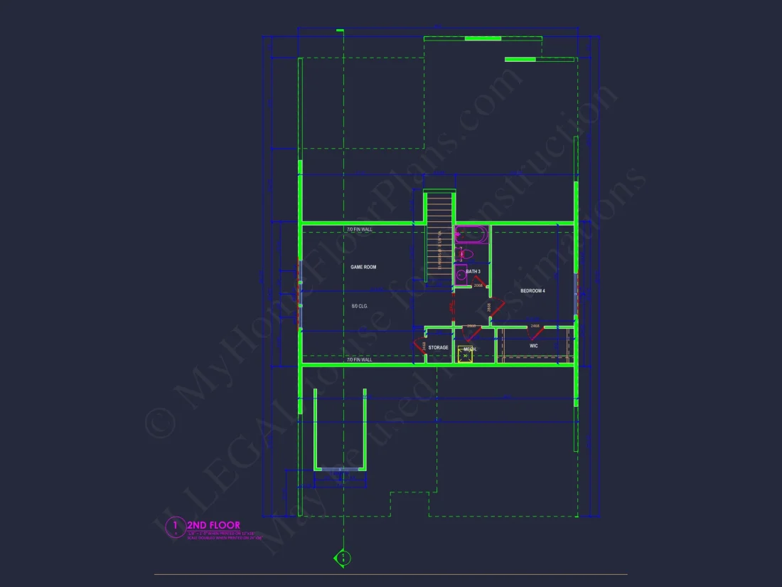 Spacious house Plan with Modern Designs and CAD Floor Blueprint