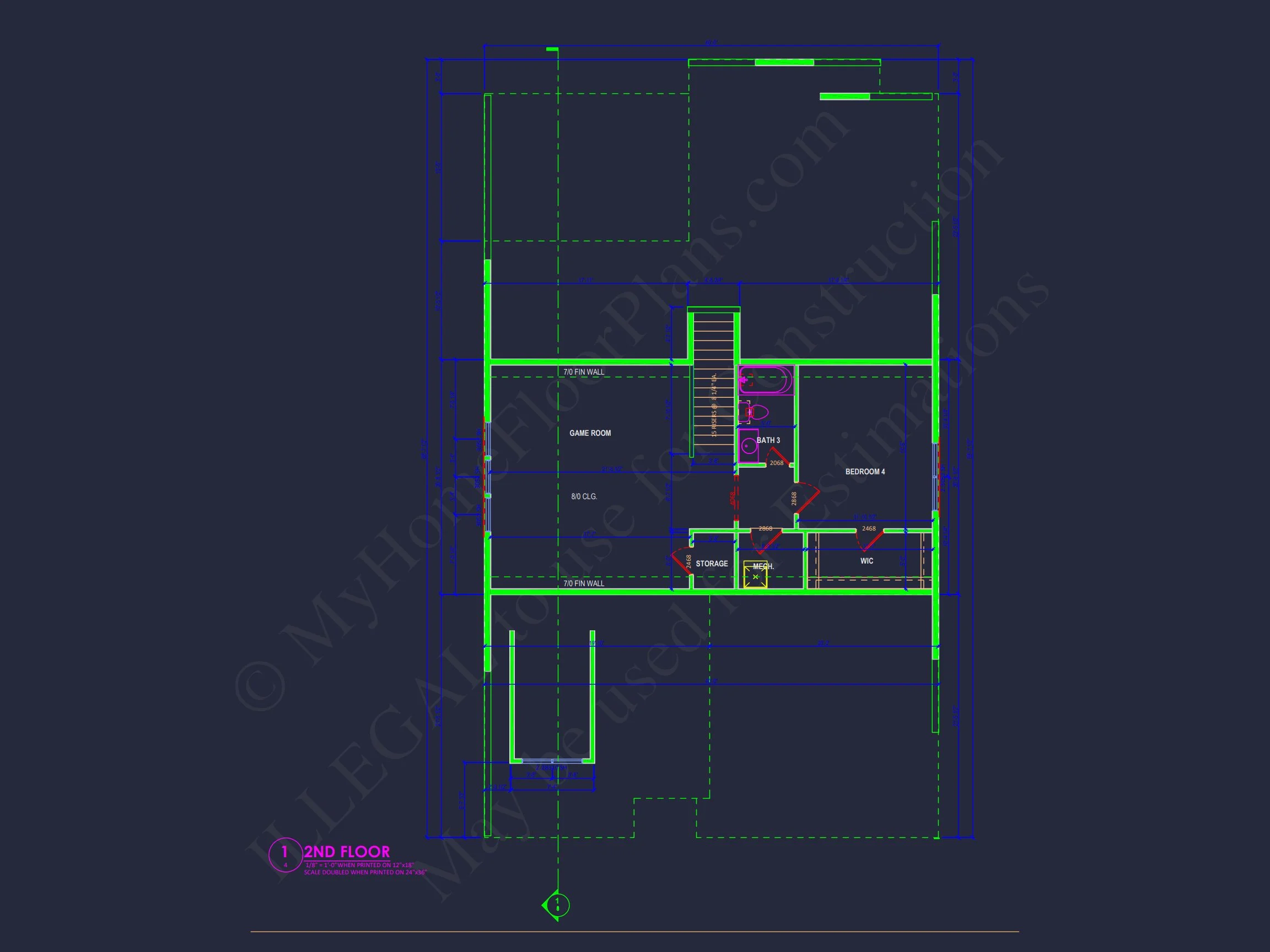 Spacious house Plan with Modern Designs and CAD Floor Blueprint