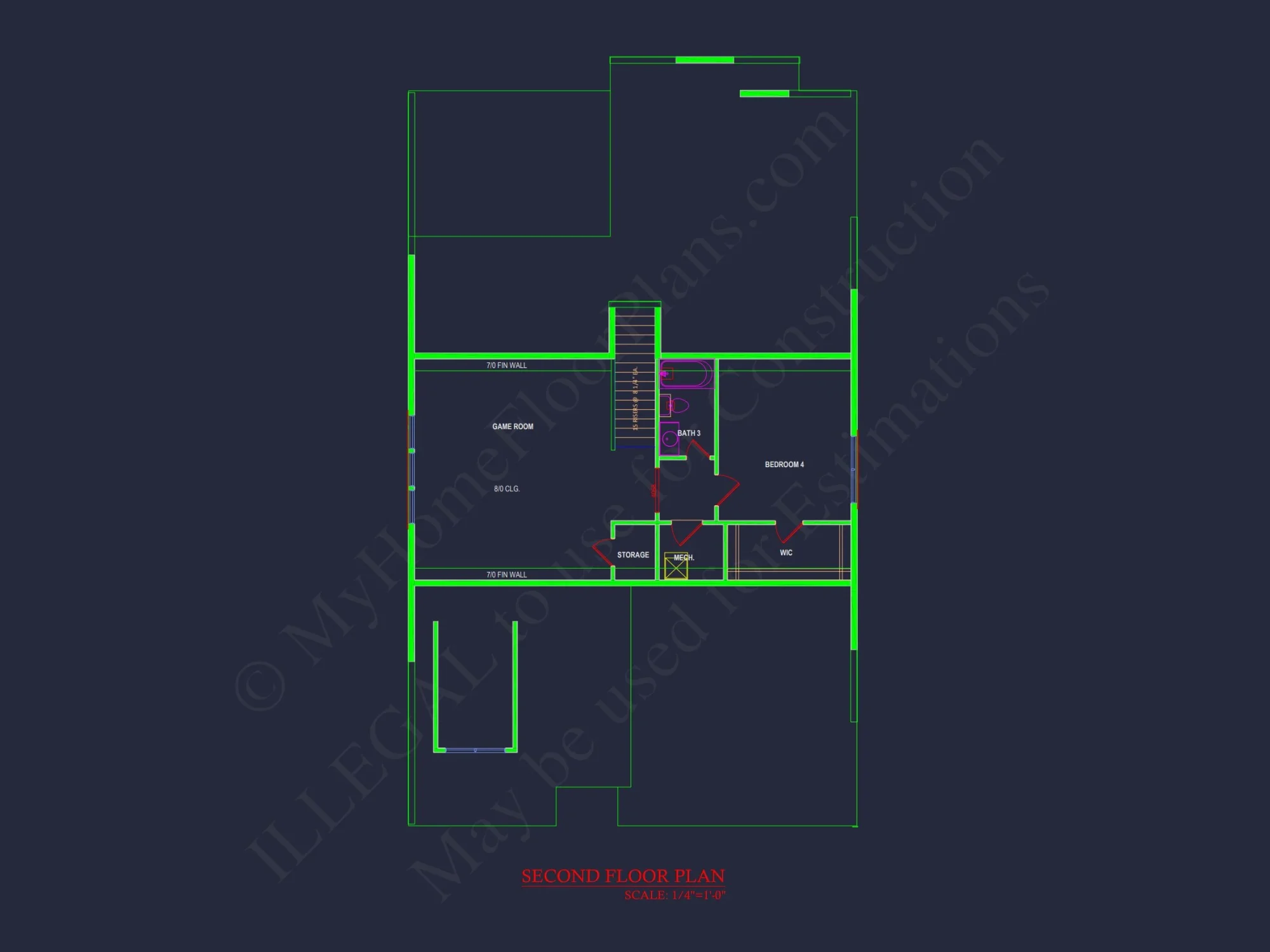 Spacious house Plan with Modern Designs and CAD Floor Blueprint