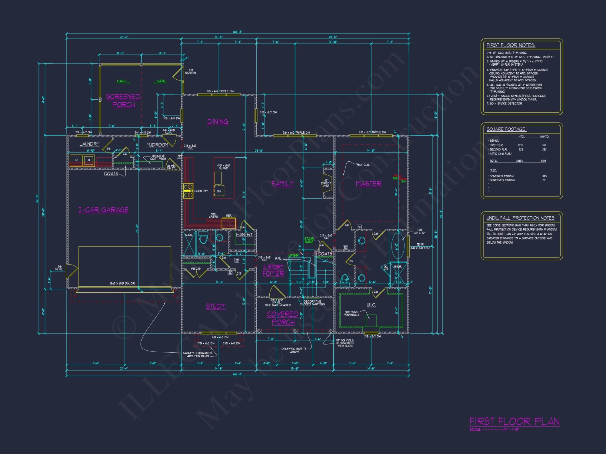 Elegant house Plan with Open Floor Plan and CAD Designs