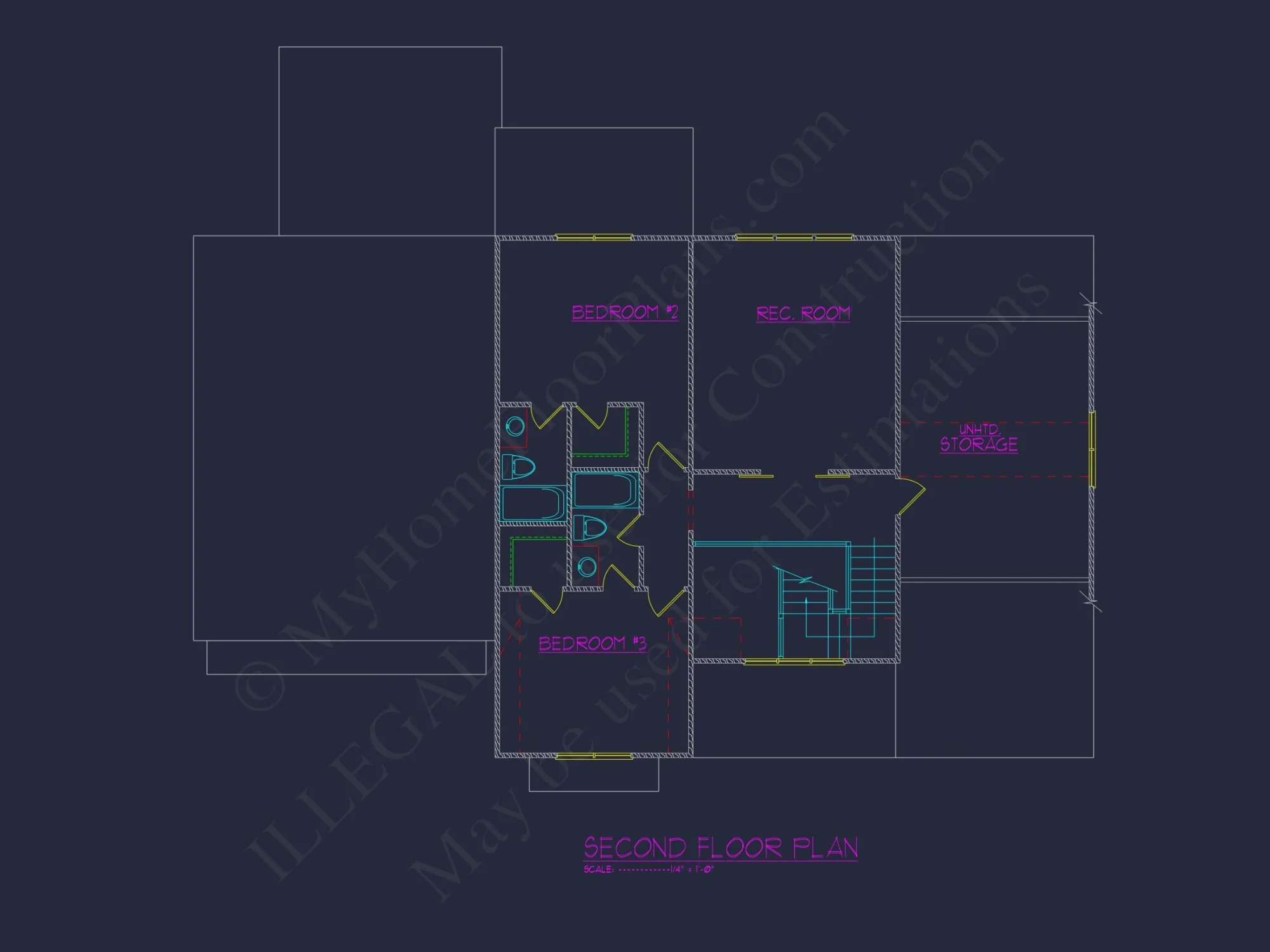Elegant house Plan with Open Floor Plan and CAD Designs