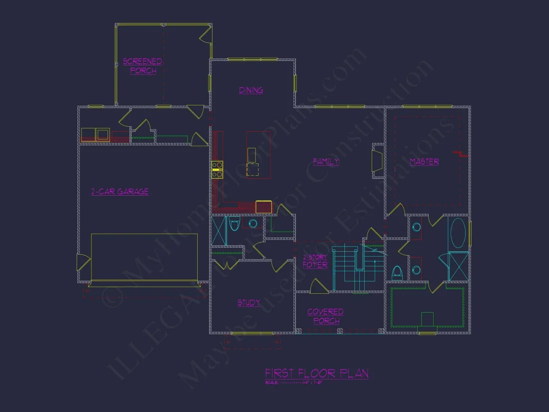 Elegant house Plan with Open Floor Plan and CAD Designs