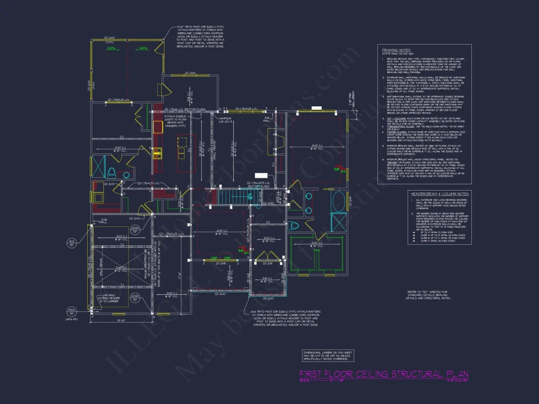 Custom Transitional house Plan with 4 Bedrooms and Elegant Features
