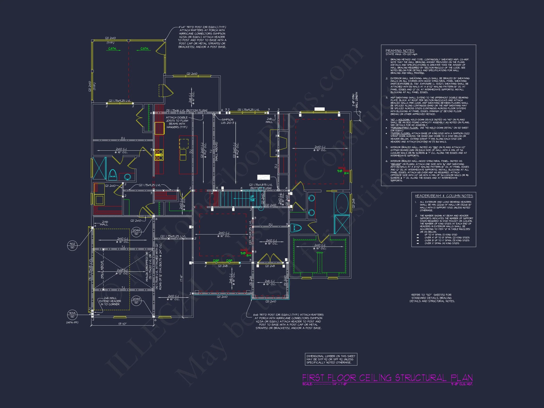Custom Transitional house Plan with 4 Bedrooms and Elegant Features