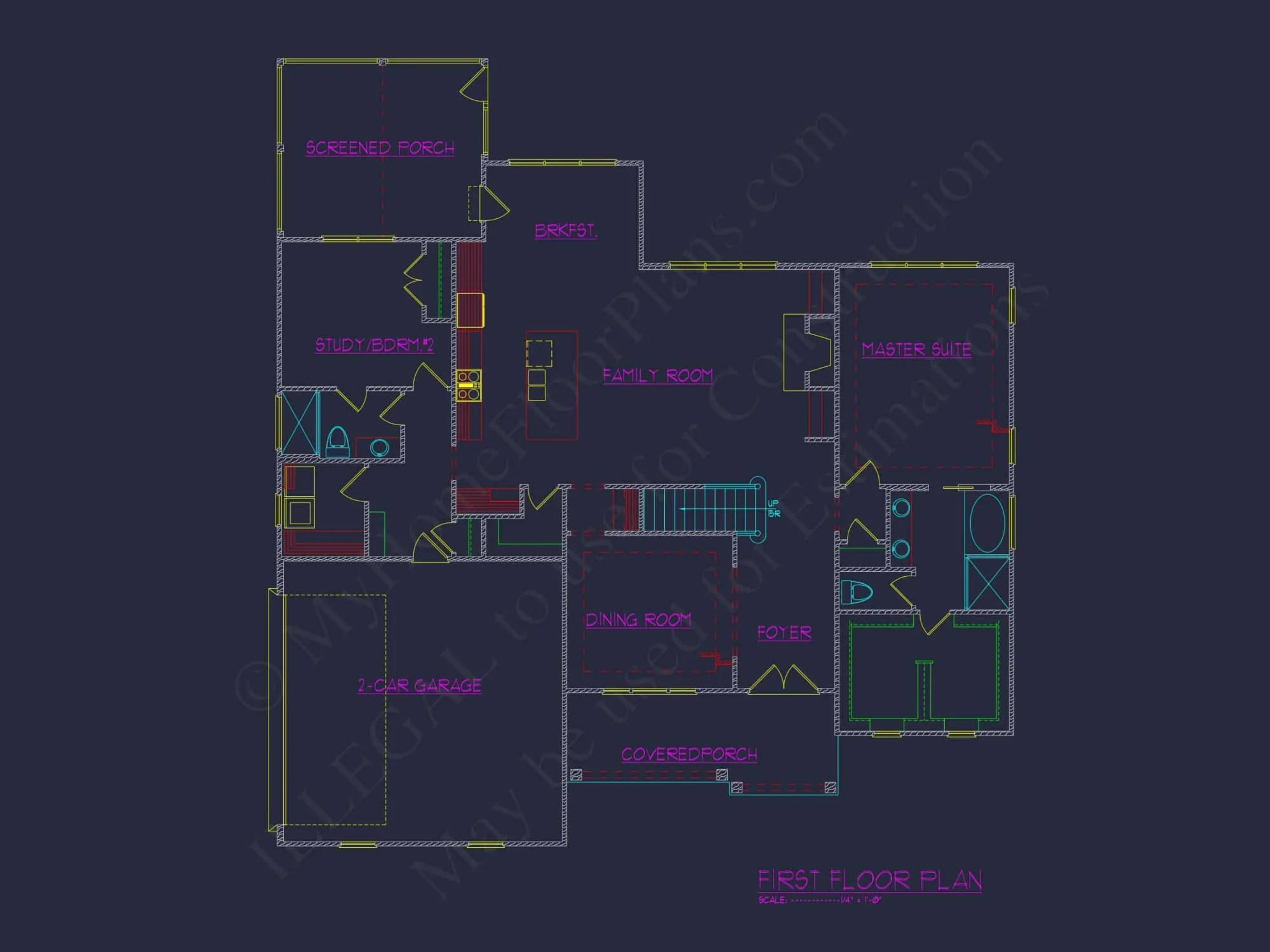Custom Transitional house Plan with 4 Bedrooms and Elegant Features