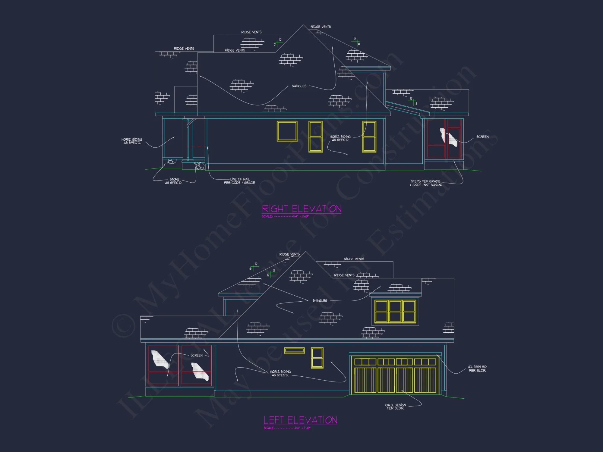 Custom Transitional house Plan with 4 Bedrooms and Elegant Features