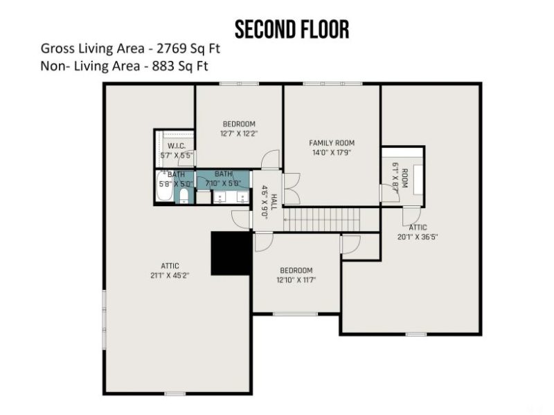 Custom Transitional house Plan with 4 Bedrooms and Elegant Features