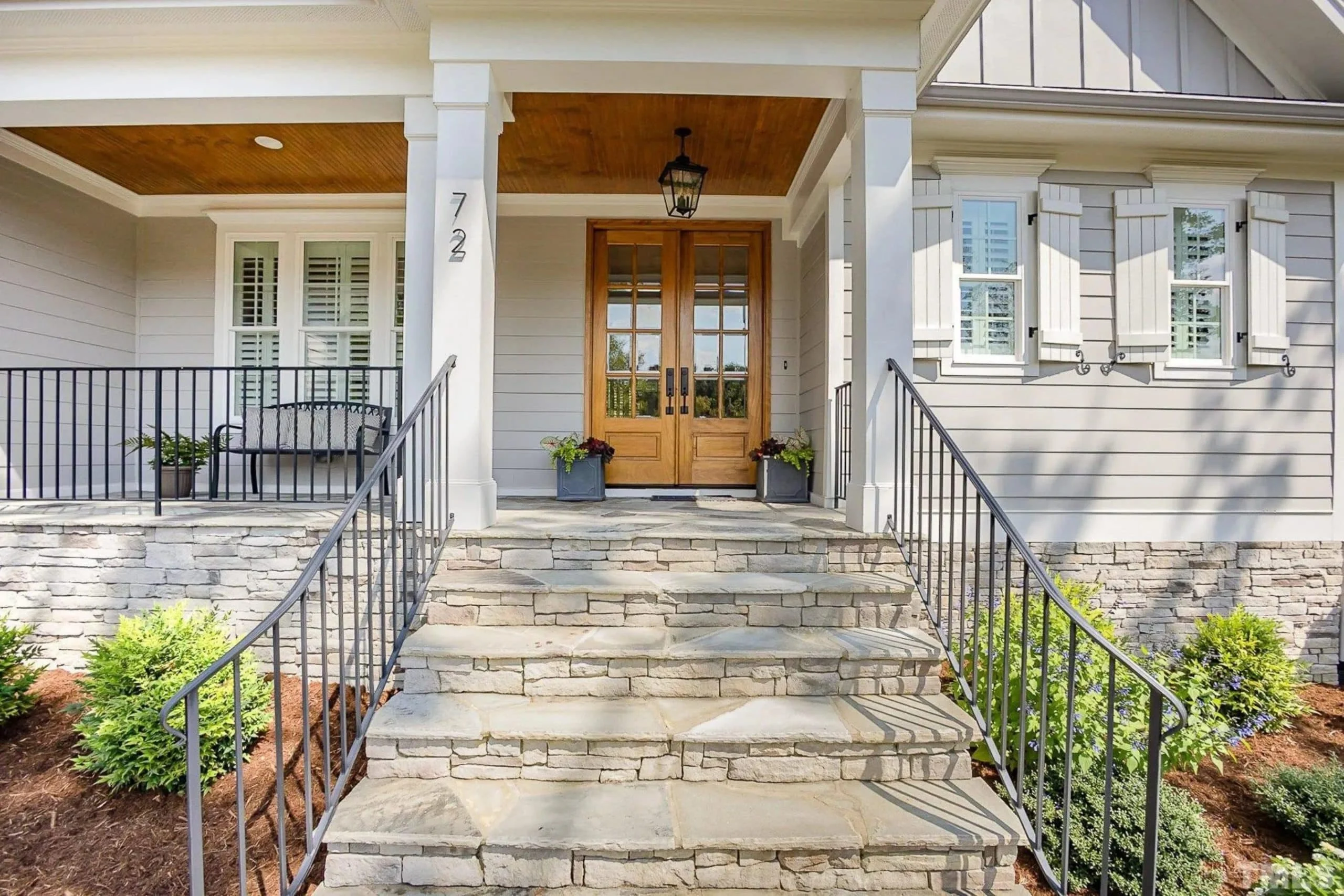 Custom Transitional house Plan with 4 Bedrooms and Elegant Features