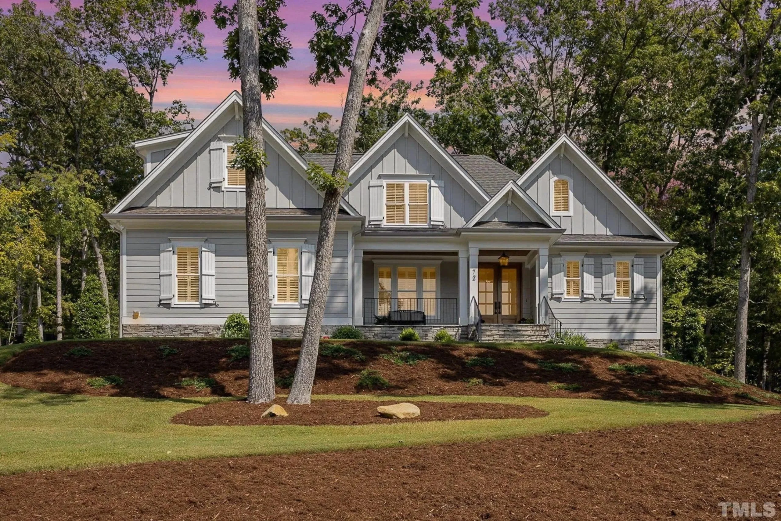 Custom Transitional house Plan with 4 Bedrooms and Elegant Features