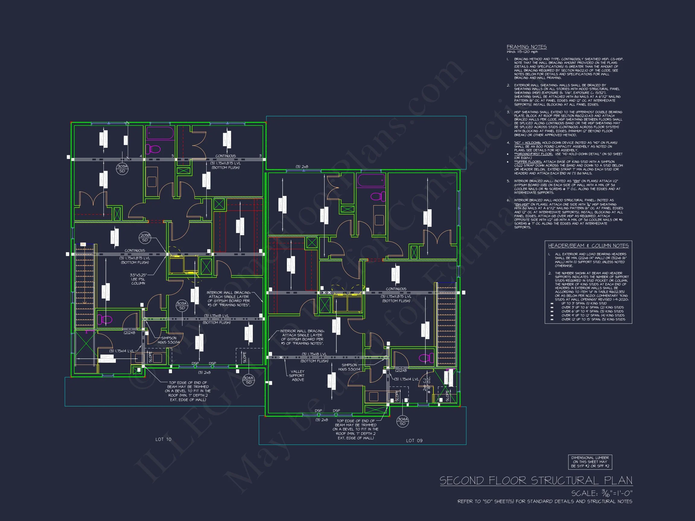 20-1704 DUPLEX PLAN - Modern Duplex House Plan with Spacious Floor Designs & CAD Blueprints 14 Modern Duplex house Plan with Spacious Floor Designs & CAD Blueprints