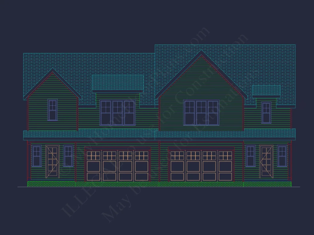 Modern Duplex house Plan with Spacious Floor Designs & CAD Blueprints
